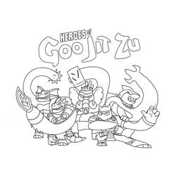 Dibujo para colorear: Goo Jit Zu (Dibujos Animados y Series Animadas) #187775 - Dibujos para Colorear e Imprimir Gratis