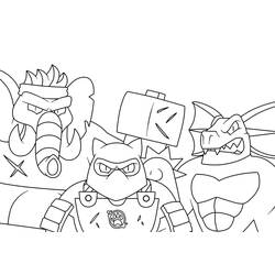 Dibujo para colorear: Goo Jit Zu (Dibujos Animados y Series Animadas) #187781 - Dibujos para Colorear e Imprimir Gratis