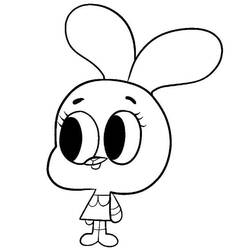 Dibujo para colorear: Gumball (Dibujos Animados y Series Animadas) #188496 - Dibujos para Colorear e Imprimir Gratis