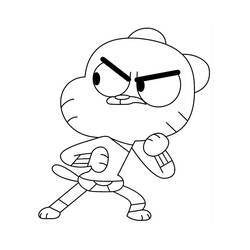 Dibujo para colorear: Gumball (Dibujos Animados y Series Animadas) #188509 - Dibujos para Colorear e Imprimir Gratis
