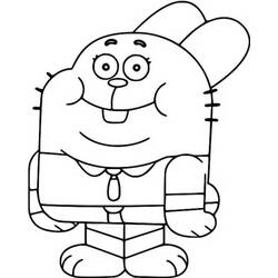 Dibujo para colorear: Gumball (Dibujos Animados y Series Animadas) #188519 - Dibujos para Colorear e Imprimir Gratis