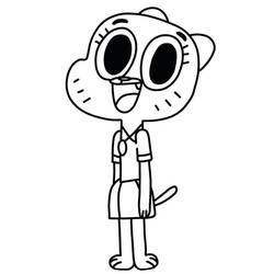 Dibujo para colorear: Gumball (Dibujos Animados y Series Animadas) #188520 - Dibujos para Colorear e Imprimir Gratis