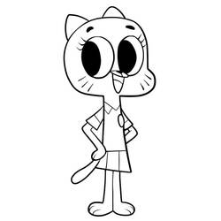 Dibujo para colorear: Gumball (Dibujos Animados y Series Animadas) #188523 - Dibujos para Colorear e Imprimir Gratis