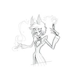 Dibujo para colorear: Hazbin Hotel (Dibujos Animados y Series Animadas) #213564 - Dibujos para Colorear e Imprimir Gratis