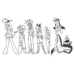 Dibujo para colorear: Hazbin Hotel (Dibujos Animados y Series Animadas) #213582 - Dibujos para Colorear e Imprimir Gratis