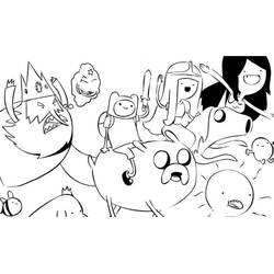 Dibujo para colorear: Hora de Aventura (Dibujos Animados y Series Animadas) #206895 - Dibujos para Colorear e Imprimir Gratis