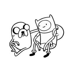 Dibujo para colorear: Hora de Aventura (Dibujos Animados y Series Animadas) #206897 - Dibujos para Colorear e Imprimir Gratis