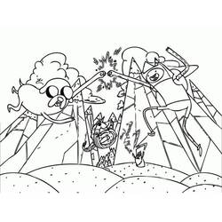 Dibujo para colorear: Hora de Aventura (Dibujos Animados y Series Animadas) #206898 - Dibujos para Colorear e Imprimir Gratis