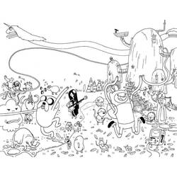 Dibujo para colorear: Hora de Aventura (Dibujos Animados y Series Animadas) #206905 - Dibujos para Colorear e Imprimir Gratis