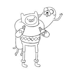 Dibujo para colorear: Hora de Aventura (Dibujos Animados y Series Animadas) #206908 - Dibujos para Colorear e Imprimir Gratis