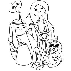 Dibujo para colorear: Hora de Aventura (Dibujos Animados y Series Animadas) #206909 - Dibujos para Colorear e Imprimir Gratis