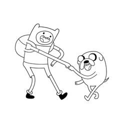 Dibujo para colorear: Hora de Aventura (Dibujos Animados y Series Animadas) #206911 - Dibujos para Colorear e Imprimir Gratis