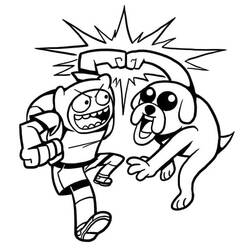 Dibujo para colorear: Hora de Aventura (Dibujos Animados y Series Animadas) #206912 - Dibujos para Colorear e Imprimir Gratis