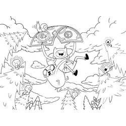 Dibujo para colorear: Hora de Aventura (Dibujos Animados y Series Animadas) #206919 - Dibujos para Colorear e Imprimir Gratis