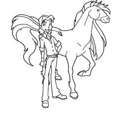 Dibujo para colorear: Horseland (Dibujos Animados y Series Animadas) #53861 - Dibujos para Colorear e Imprimir Gratis