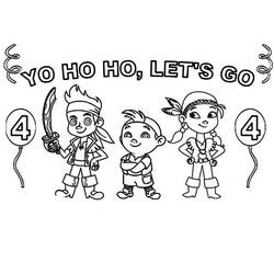 Dibujo para colorear: Jake y the Never Land Pirates (Dibujos Animados y Series Animadas) #42498 - Dibujos para Colorear e Imprimir Gratis