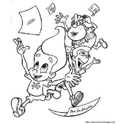 Dibujo para colorear: Jimmy Neutron (Dibujos Animados y Series Animadas) #48960 - Dibujos para Colorear e Imprimir Gratis