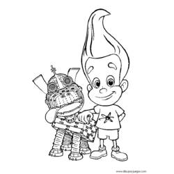 Dibujo para colorear: Jimmy Neutron (Dibujos Animados y Series Animadas) #49022 - Dibujos para Colorear e Imprimir Gratis