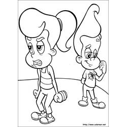 Dibujo para colorear: Jimmy Neutron (Dibujos Animados y Series Animadas) #49044 - Dibujos para Colorear e Imprimir Gratis
