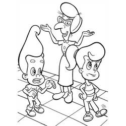Dibujo para colorear: Jimmy Neutron (Dibujos Animados y Series Animadas) #49088 - Dibujos para Colorear e Imprimir Gratis