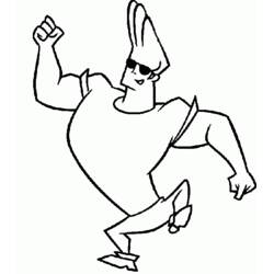 Dibujos para colorear: Johnny Bravo - Dibujos para Colorear e Imprimir Gratis