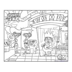 Dibujo para colorear: Johnny Test (Dibujos Animados y Series Animadas) #35002 - Dibujos para Colorear e Imprimir Gratis