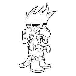 Dibujo para colorear: Johnny Test (Dibujos Animados y Series Animadas) #35004 - Dibujos para Colorear e Imprimir Gratis