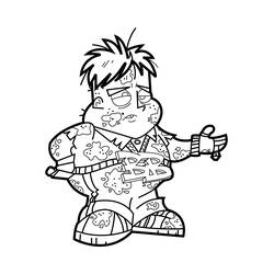 Dibujo para colorear: Johnny Test (Dibujos Animados y Series Animadas) #35005 - Dibujos para Colorear e Imprimir Gratis