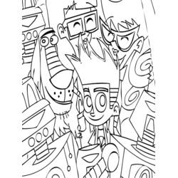 Dibujo para colorear: Johnny Test (Dibujos Animados y Series Animadas) #35008 - Dibujos para Colorear e Imprimir Gratis