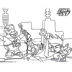 Dibujo para colorear: Johnny Test (Dibujos Animados y Series Animadas) #35014 - Dibujos para Colorear e Imprimir Gratis