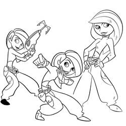 Dibujo para colorear: Kim Possible (Dibujos Animados y Series Animadas) #212328 - Dibujos para Colorear e Imprimir Gratis
