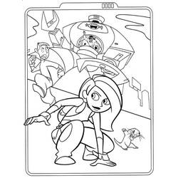 Dibujo para colorear: Kim Possible (Dibujos Animados y Series Animadas) #212330 - Dibujos para Colorear e Imprimir Gratis