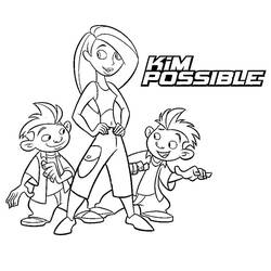 Dibujo para colorear: Kim Possible (Dibujos Animados y Series Animadas) #212335 - Dibujos para Colorear e Imprimir Gratis