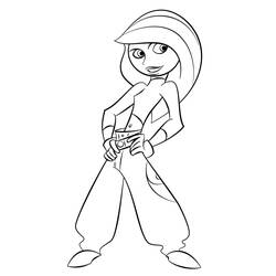 Dibujo para colorear: Kim Possible (Dibujos Animados y Series Animadas) #212336 - Dibujos para Colorear e Imprimir Gratis