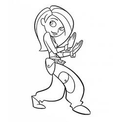 Dibujo para colorear: Kim Possible (Dibujos Animados y Series Animadas) #212339 - Dibujos para Colorear e Imprimir Gratis