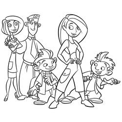 Dibujo para colorear: Kim Possible (Dibujos Animados y Series Animadas) #212341 - Dibujos para Colorear e Imprimir Gratis