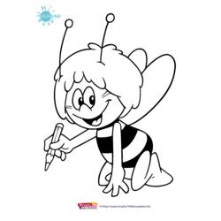 Dibujo para colorear: La Abeja Maya (Dibujos Animados y Series Animadas) #28213 - Dibujos para Colorear e Imprimir Gratis