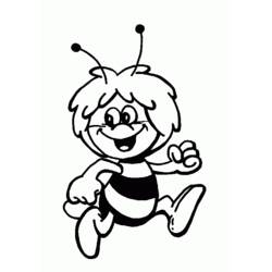 Dibujo para colorear: La Abeja Maya (Dibujos Animados y Series Animadas) #28215 - Dibujos para Colorear e Imprimir Gratis