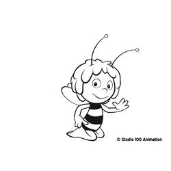 Dibujo para colorear: La Abeja Maya (Dibujos Animados y Series Animadas) #28221 - Dibujos para Colorear e Imprimir Gratis