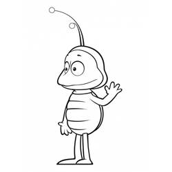 Dibujo para colorear: La Abeja Maya (Dibujos Animados y Series Animadas) #28232 - Dibujos para Colorear e Imprimir Gratis