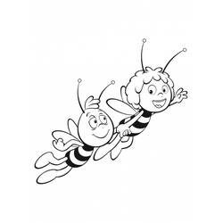 Dibujo para colorear: La Abeja Maya (Dibujos Animados y Series Animadas) #28234 - Dibujos para Colorear e Imprimir Gratis