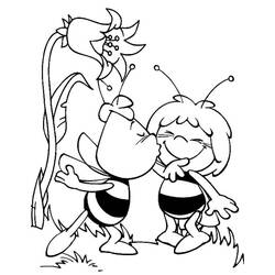 Dibujo para colorear: La Abeja Maya (Dibujos Animados y Series Animadas) #28239 - Dibujos para Colorear e Imprimir Gratis