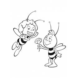 Dibujo para colorear: La Abeja Maya (Dibujos Animados y Series Animadas) #28248 - Dibujos para Colorear e Imprimir Gratis