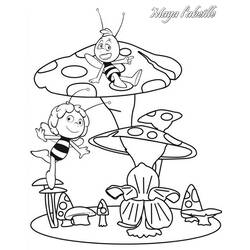 Dibujo para colorear: La Abeja Maya (Dibujos Animados y Series Animadas) #28249 - Dibujos para Colorear e Imprimir Gratis