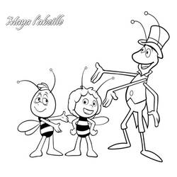 Dibujo para colorear: La Abeja Maya (Dibujos Animados y Series Animadas) #28252 - Dibujos para Colorear e Imprimir Gratis