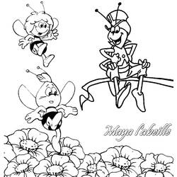 Dibujo para colorear: La Abeja Maya (Dibujos Animados y Series Animadas) #28255 - Dibujos para Colorear e Imprimir Gratis