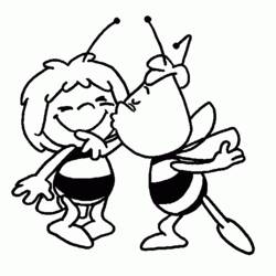Dibujo para colorear: La Abeja Maya (Dibujos Animados y Series Animadas) #28263 - Dibujos para Colorear e Imprimir Gratis