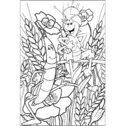 Dibujo para colorear: La Abeja Maya (Dibujos Animados y Series Animadas) #28278 - Dibujos para Colorear e Imprimir Gratis