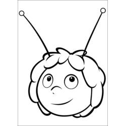 Dibujo para colorear: La Abeja Maya (Dibujos Animados y Series Animadas) #28287 - Dibujos para Colorear e Imprimir Gratis