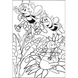 Dibujo para colorear: La Abeja Maya (Dibujos Animados y Series Animadas) #28295 - Dibujos para Colorear e Imprimir Gratis